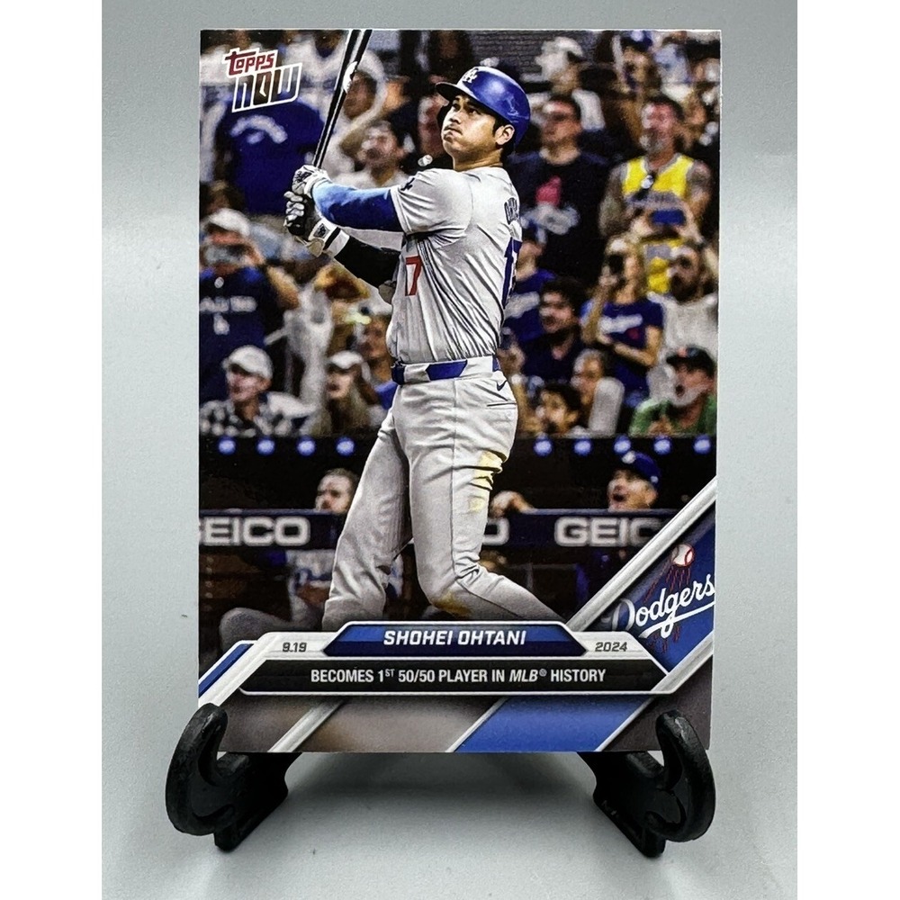 2024 Topps Now Shohei Ohtani‎ 50/50 Milestone Card. Los Angeles Dodgers